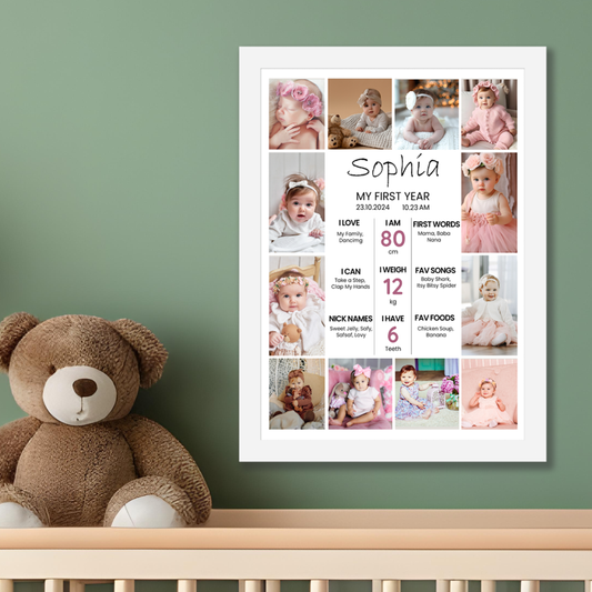 My First Year Frame - Design 7