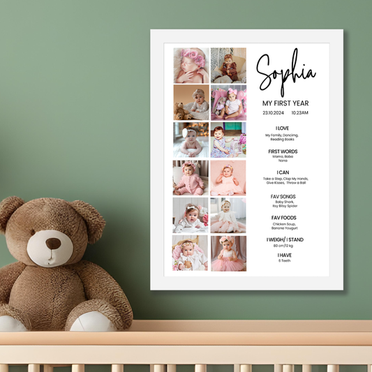 My First Year Frame - Design 8